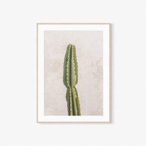 Kaktus Print Wandkunst, Digitaldrucke, Kaktus Poster, Kaktus Drucke, Tropisches Dekor, druckbare Wandkunst, Poster, Minimal Neutral Fotografie