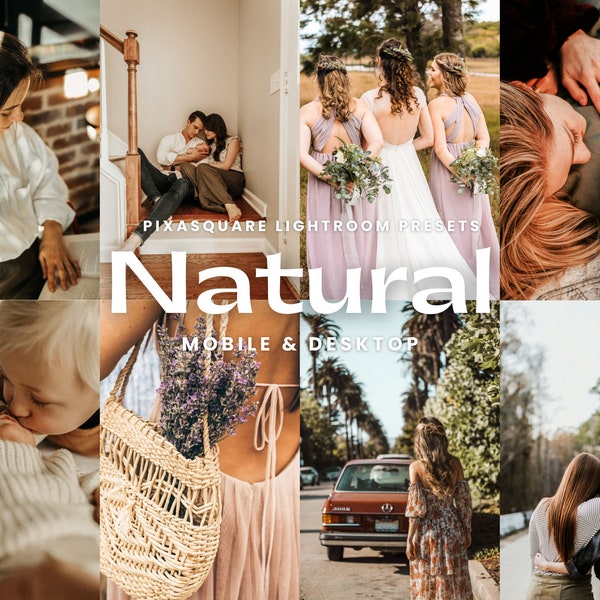 10 Lightroom-presets, Natural Presets, Mobile & Desktop Presets, Clean Influencer, Bright Instagram, No Filter Preset, Blogger Mobile Preset