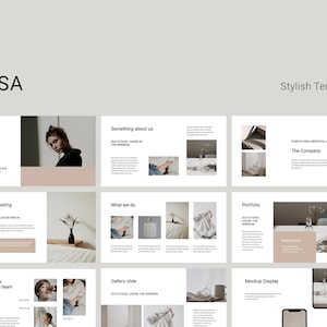 COSA - Stylish Powerpoint Template Presentation, Creative and Minimal Portfolio Layout Design