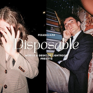 Disposable Flash Lightroom Presets, Mobile & Desktop, Instagram Filter, Blogger Preset, Photography, Vsco tones, Dark Tones, Polaroid Filter