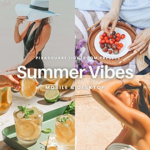 Summer Vibes Presets, 5 Mobile Lightroom Preset, Instagram Presets, Bright Travel Summer Blogger Presets, Beach Preset, Lifestyle Presets
