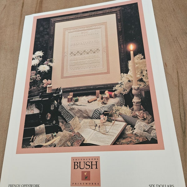 French Openwork by Shepherd's Bush Cross Stitch Single Pattern Booklet By Tina Richards Herman 1991