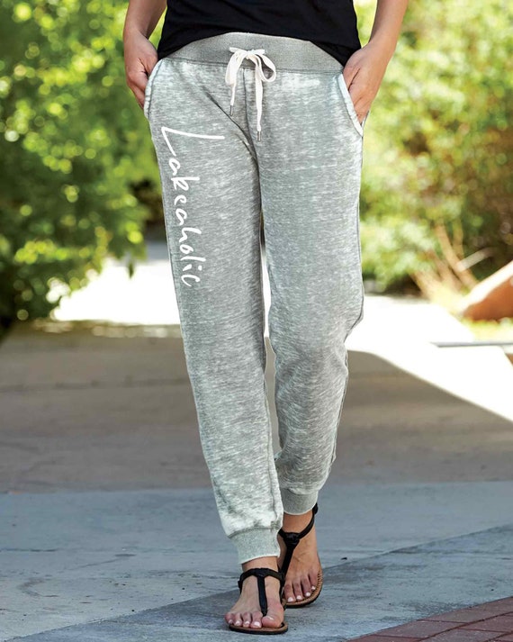 Lakeaholic Jogger Lake Life Pants Women S Soft Etsy