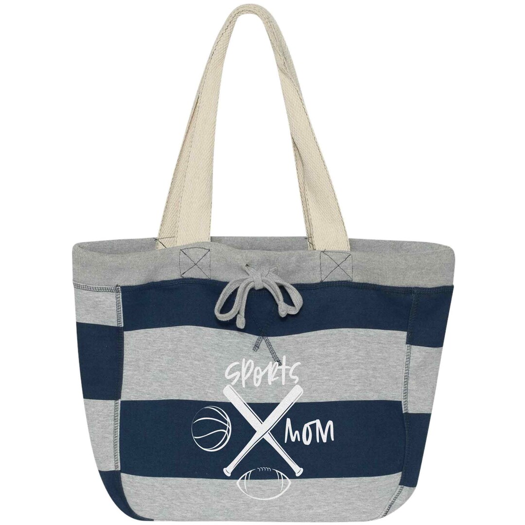 Sports Mom Bag Tote Football Baseball Basketball Tote Etsy