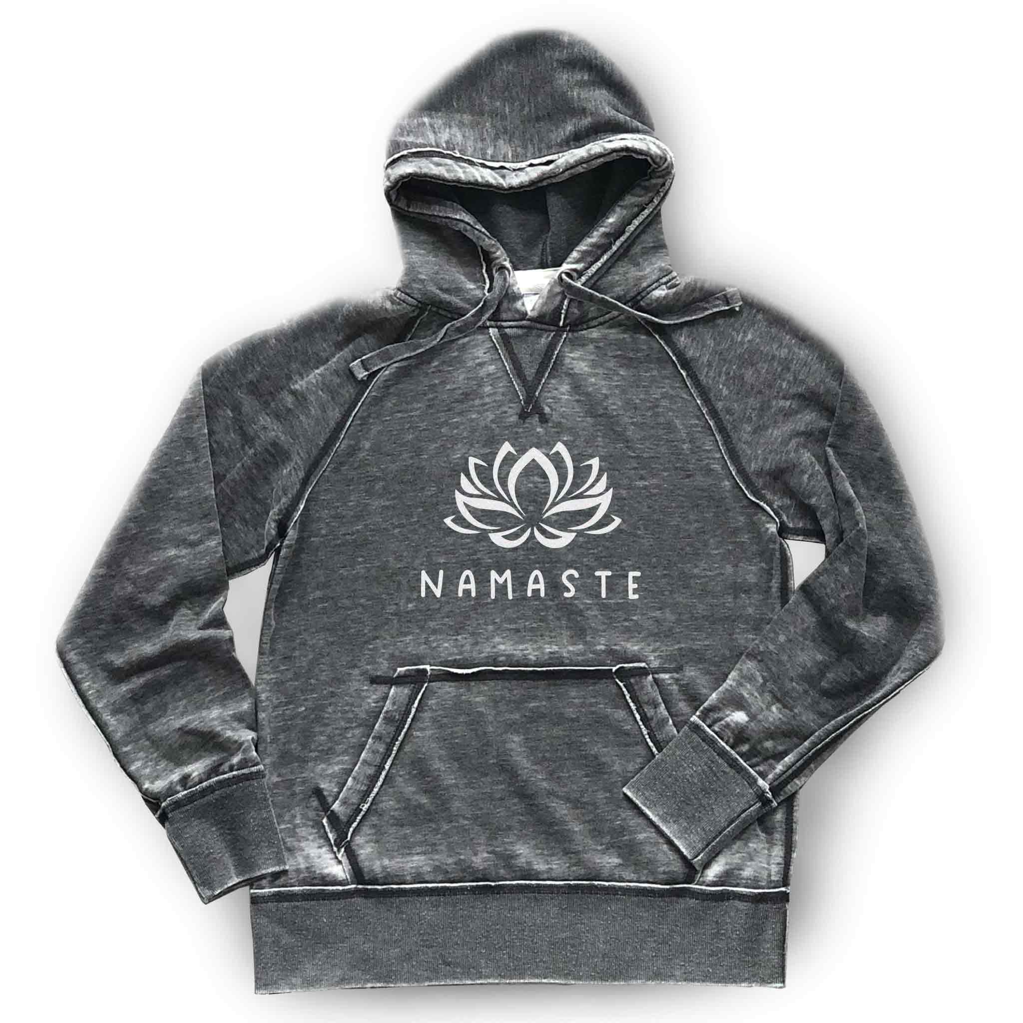 Namaste Hoodie Yoga Lotus Flower Zen Sweatshirt Yogi Soft