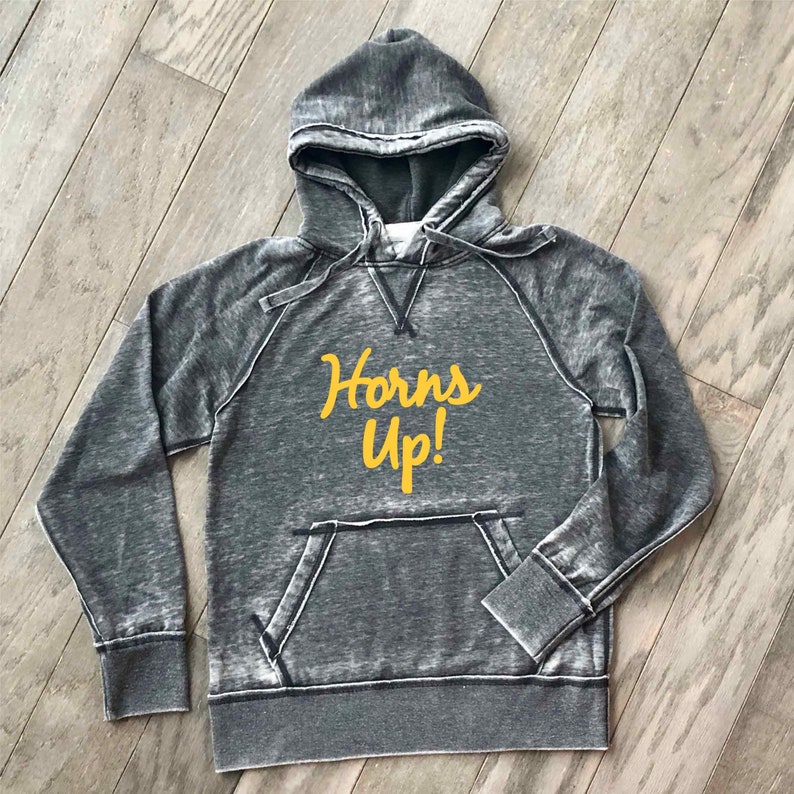 NDSU Bison Horns Up Hoodie Unisex Sparkly or Matte Soft Etsy