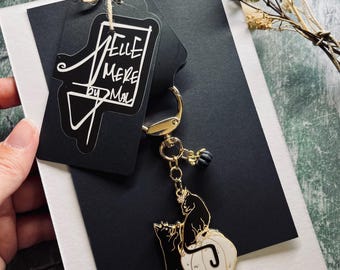 Curious Companions keychain