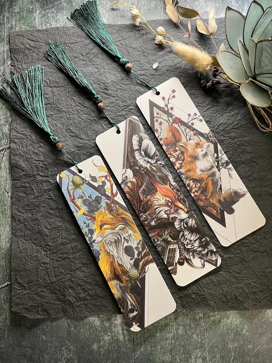 Buck Bookmark Fox Bookmark Bundle - Etsy
