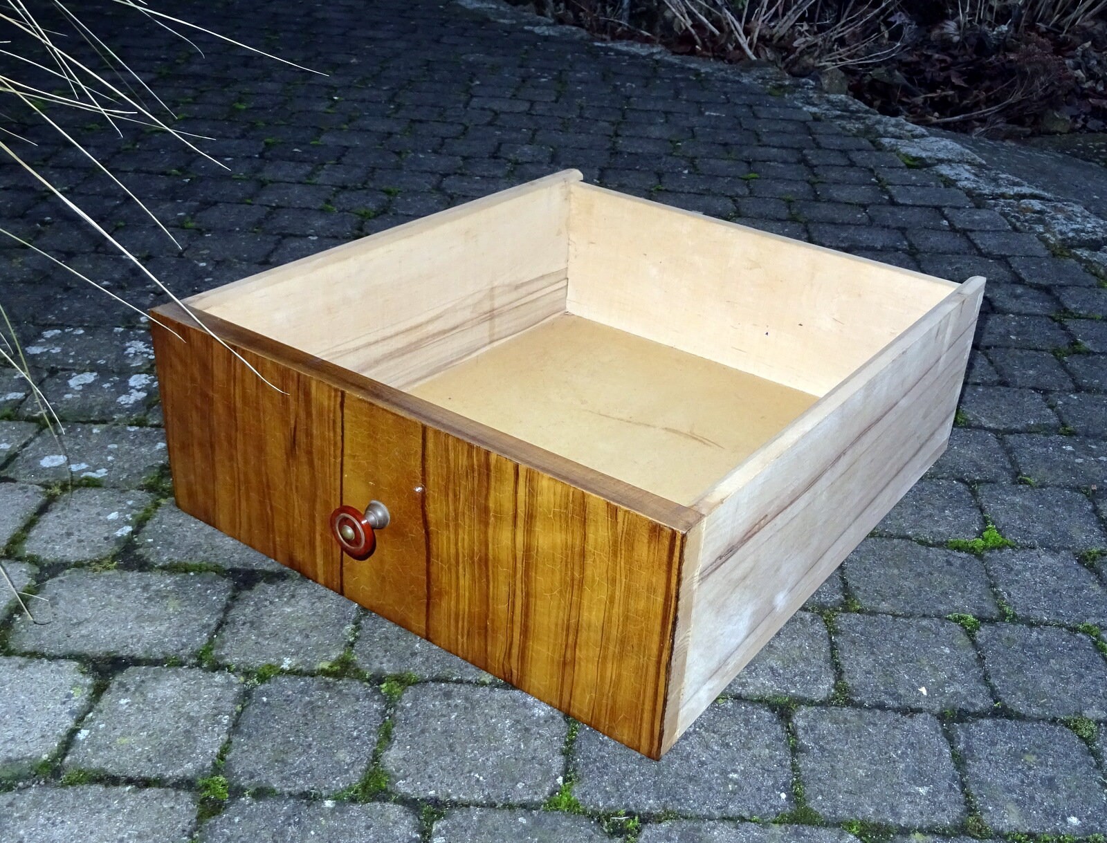 Drawers of an old vintage dresser