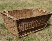 SALE wicker basket agriculture 50s - Vintage