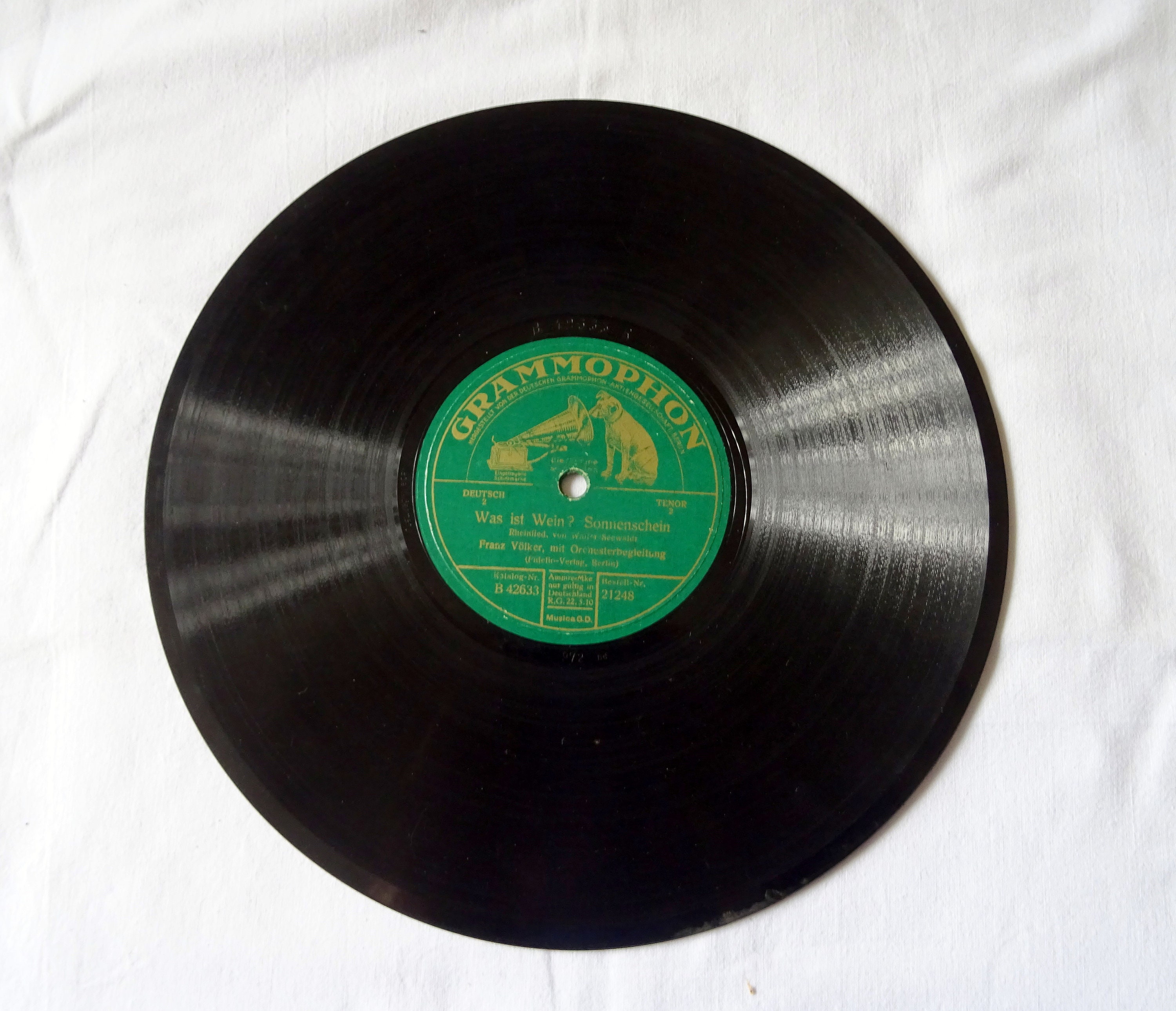 Shellac Record Gramophone Vintage 13 - Etsy