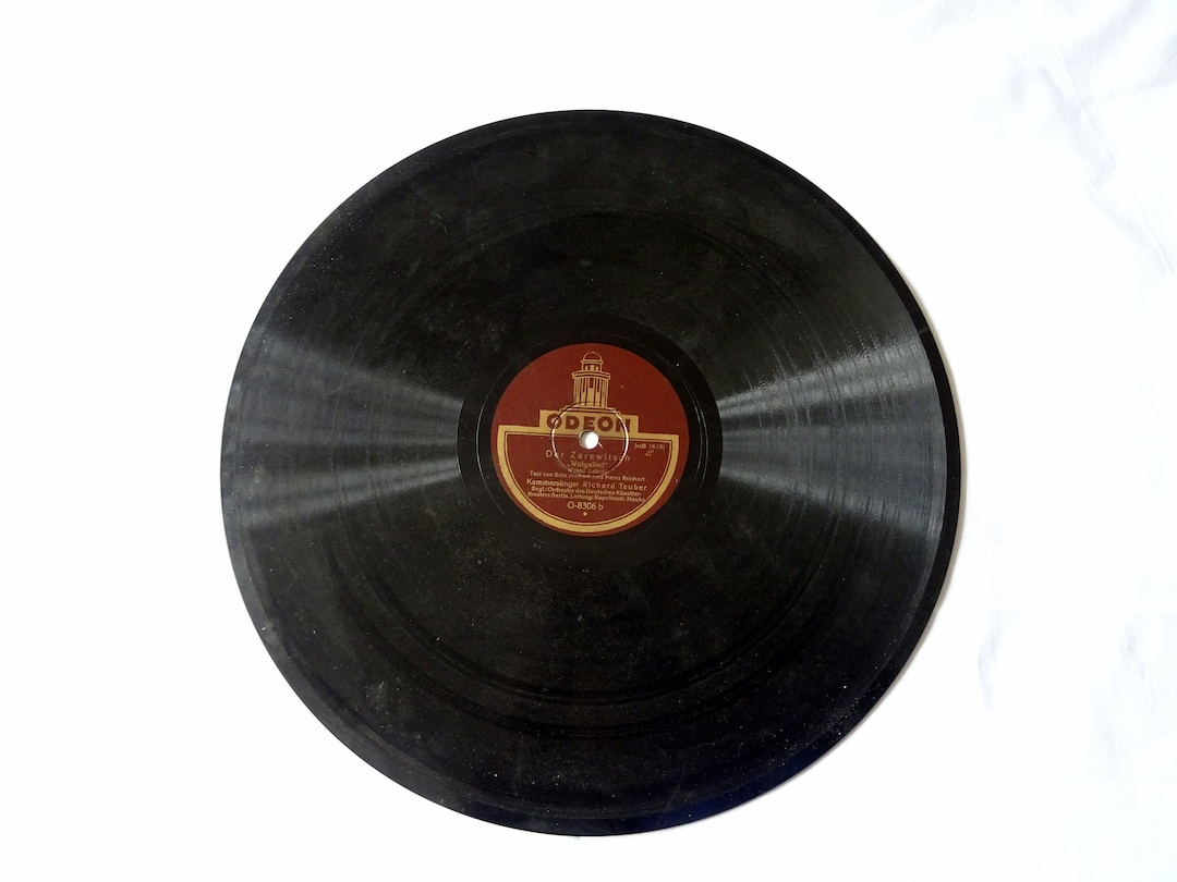 Shellac Record Odeon Vintage 07 Etsy