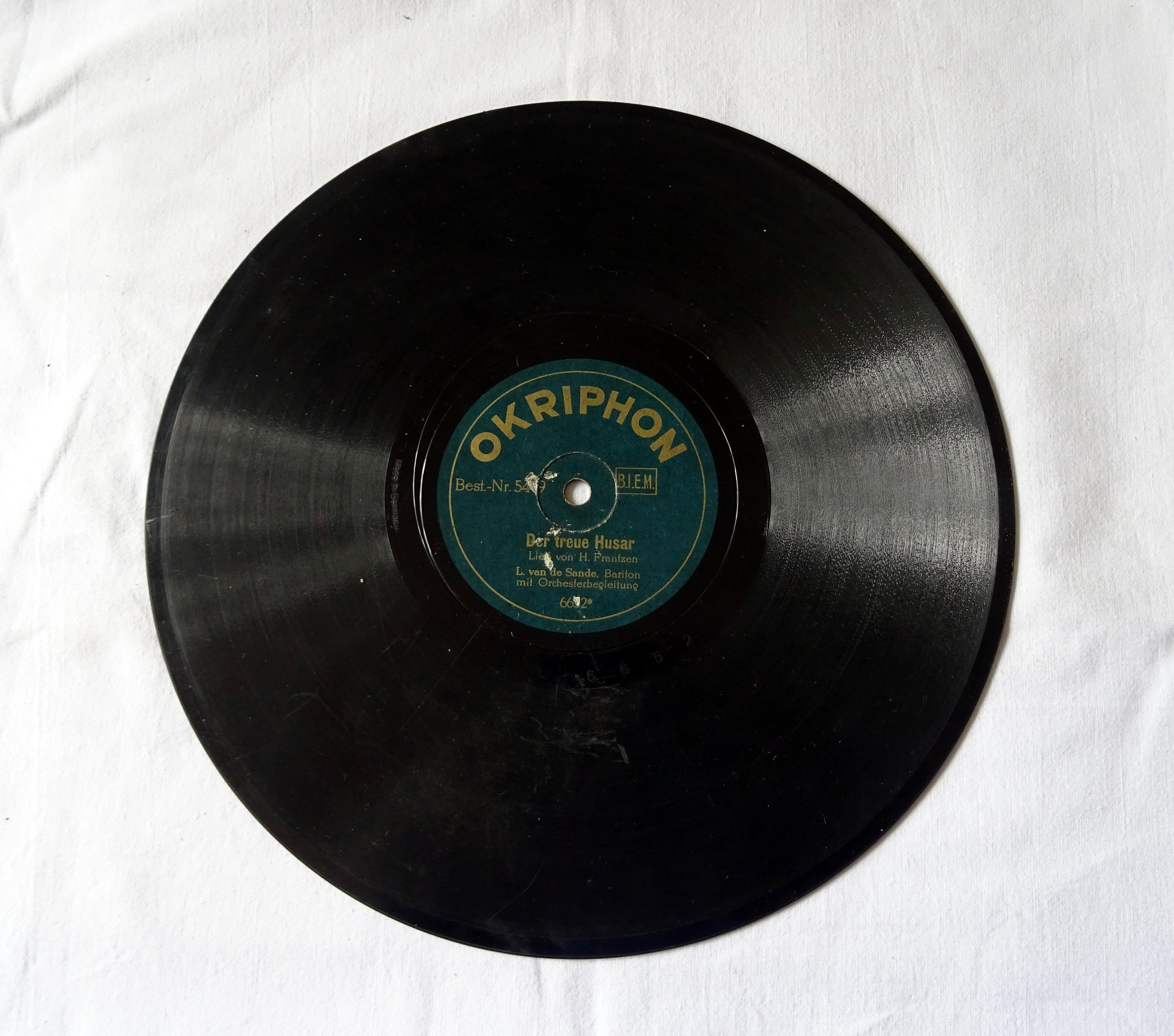 Shellac Record Okriphon Vintage 14 - Etsy