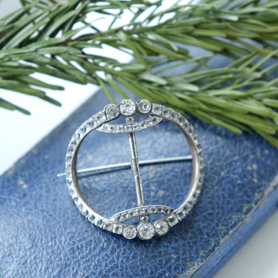 Vintage Gegorian Paste Stone Black Dot‎ Buckle Vintage Gegorian Paste Stone Black Dot Buckle - www  main image 4