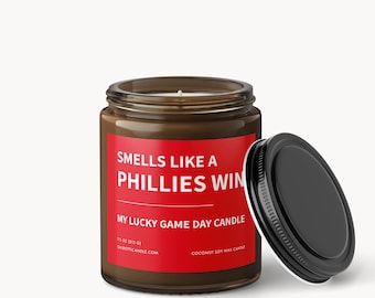 Phillies winnen geurkaars: MLB Baseball Game Day Decor