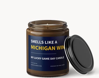 Michigan Wolverines-kaars | Game Day soja-kokoswasmengsel