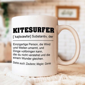Tasse Kitesurfer mit lustiger Definition - Geschenk Kiter | Geschenkidee Kite Surfer | Ostergeschenk