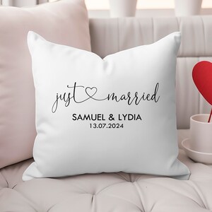 Kissen Dekokissen Wohnzimmer Hochzeitskissen Geschenk Hochzeit