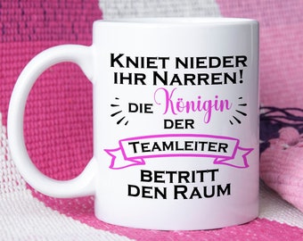 Mug team leader | Cup with dream job | Gift team leader | humorous mug for team leaders