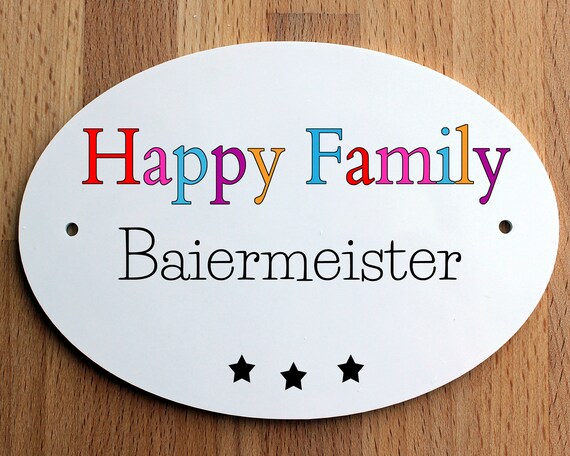 Door Sign Family Front Door Sign Apartment Door Sign Name Tag