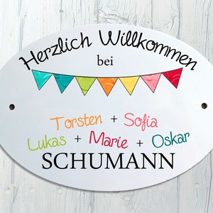 Türschild Familie personalisiert Bild 3