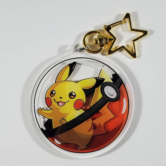 Pokemon Lets Go Pikachu Clear Acrylic Inch Charm Australia