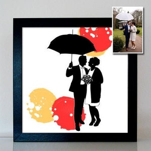 Geschenk Goldene Hochzeit Silberhochzeit Scherenschnitt Etsy