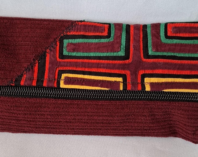 Wallet motief Kuna indigenous people in Panama