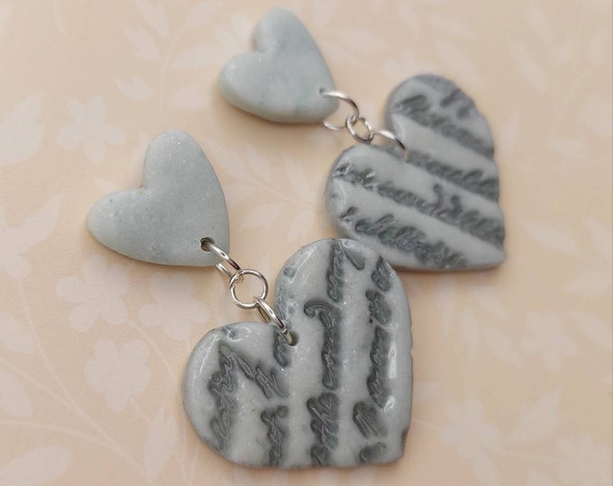 Modern polymer clay earrings
