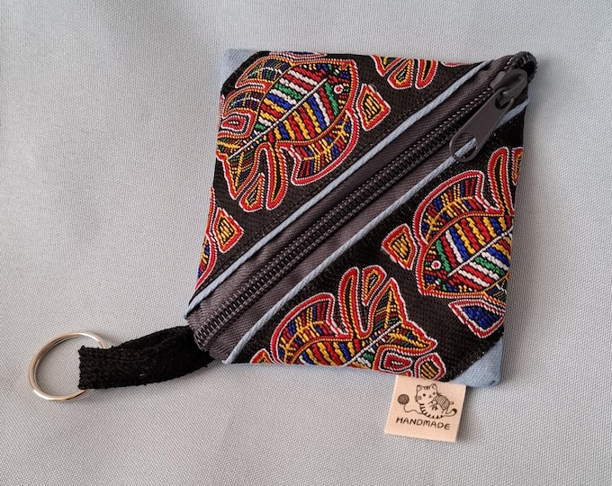 Wallet motief Kuna indigenous people in Panama