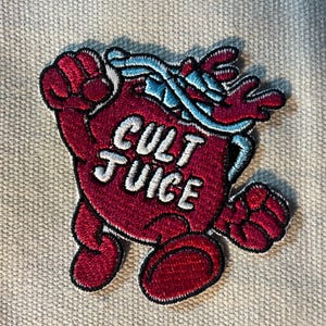 Cult Juice Patch, Iron-On Embroidered Patches