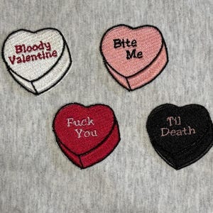Candy Heart Series, In House Iron-On Patches