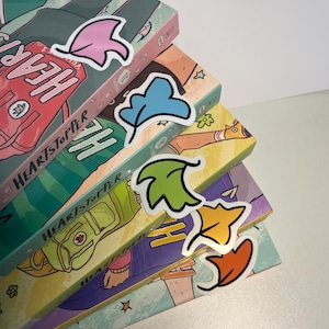 Heartstopper Stickers 5pk: Laminated Vinyl Decals, Pride Flags