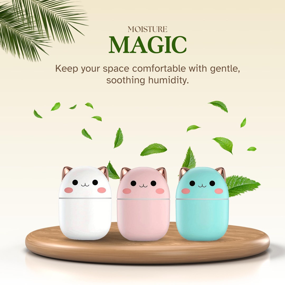 Essential Oil Diffuser Cute Cat Style Humidifier Diffuser for Home