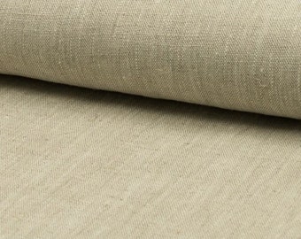 Linen fabric, natural melange, acufactum