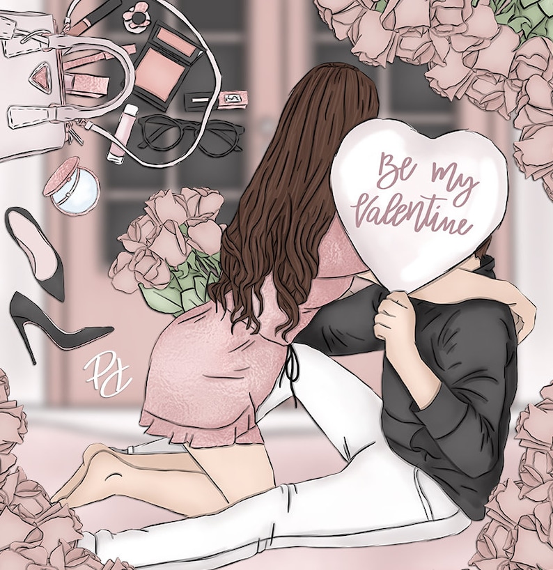 romantic clipart 14 February clipart Fashion Clipart Valentines Day Clip Art girly clipart roses clipart flowers clipart