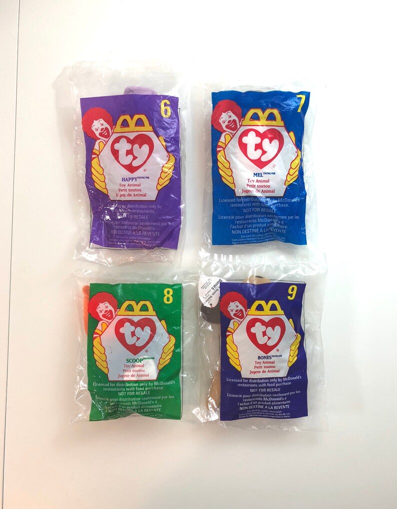 unopened mcdonalds beanie babies