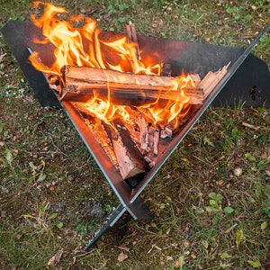 Medium Corten Weathering Steel Fire Pit image 2