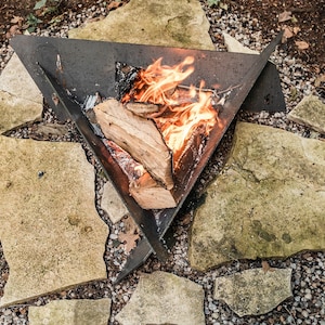 Large Corten Weathering Steel Fire Pit image 3