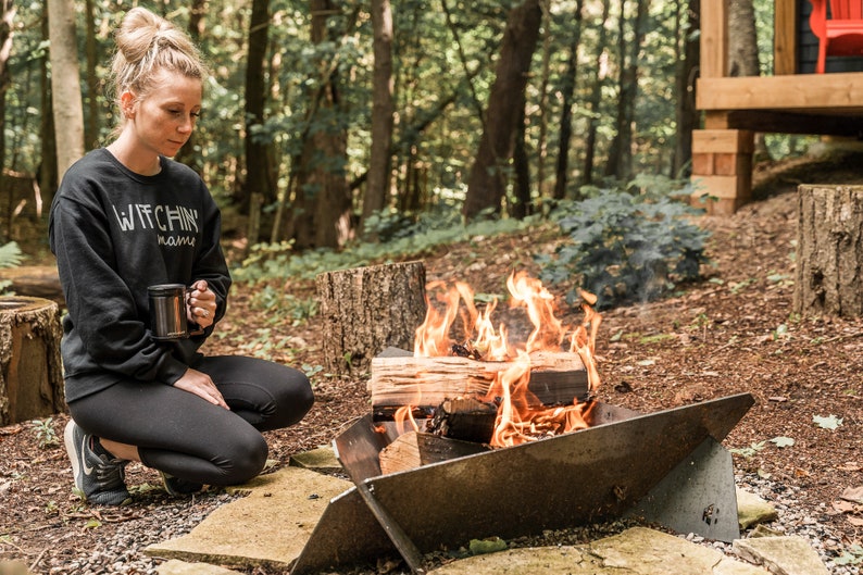 Large Corten Weathering Steel Fire Pit image 4