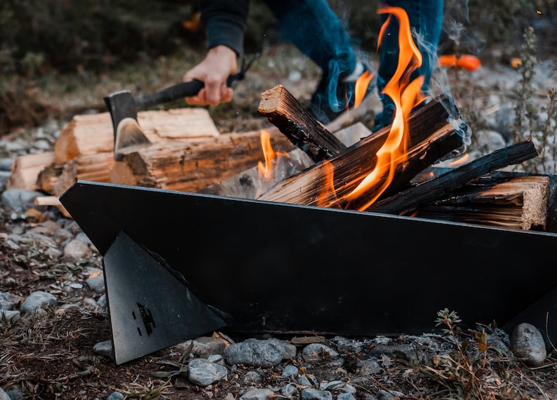 Medium Corten Weathering Steel Fire Pit image 5