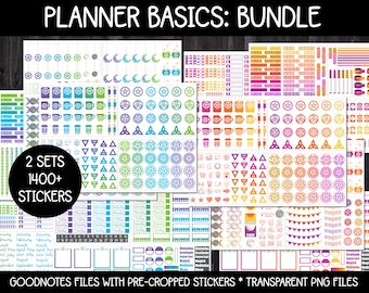 Digital Pagan Planner Stickers - Planner Basics Bundle