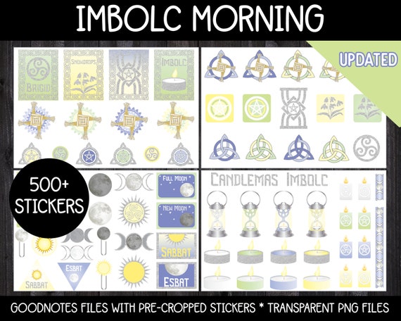 Digital Pagan Planner Stickers - Imbolc Morning | GoodNotes, iPad and Android
