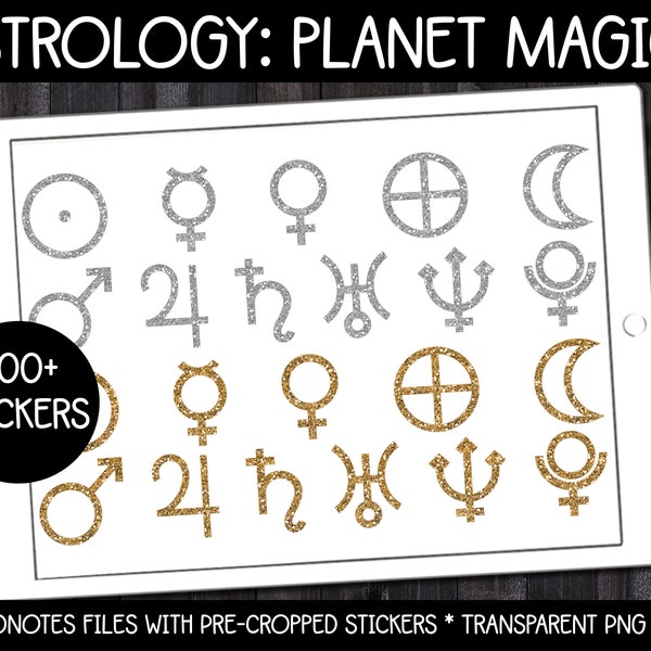 Digital Pagan Planner Stickers - Astrology: Planet Magick | GoodNotes, iPad and Android