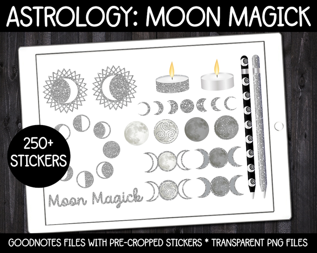 Digital Pagan Planner Stickers - Astrology: Moon Magick | Goodnotes ...