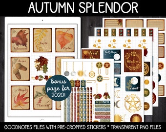 Digital Pagan Planner Stickers - Autumn Splendor BIJGEWERKT! | GoodNotes, iPad en Android