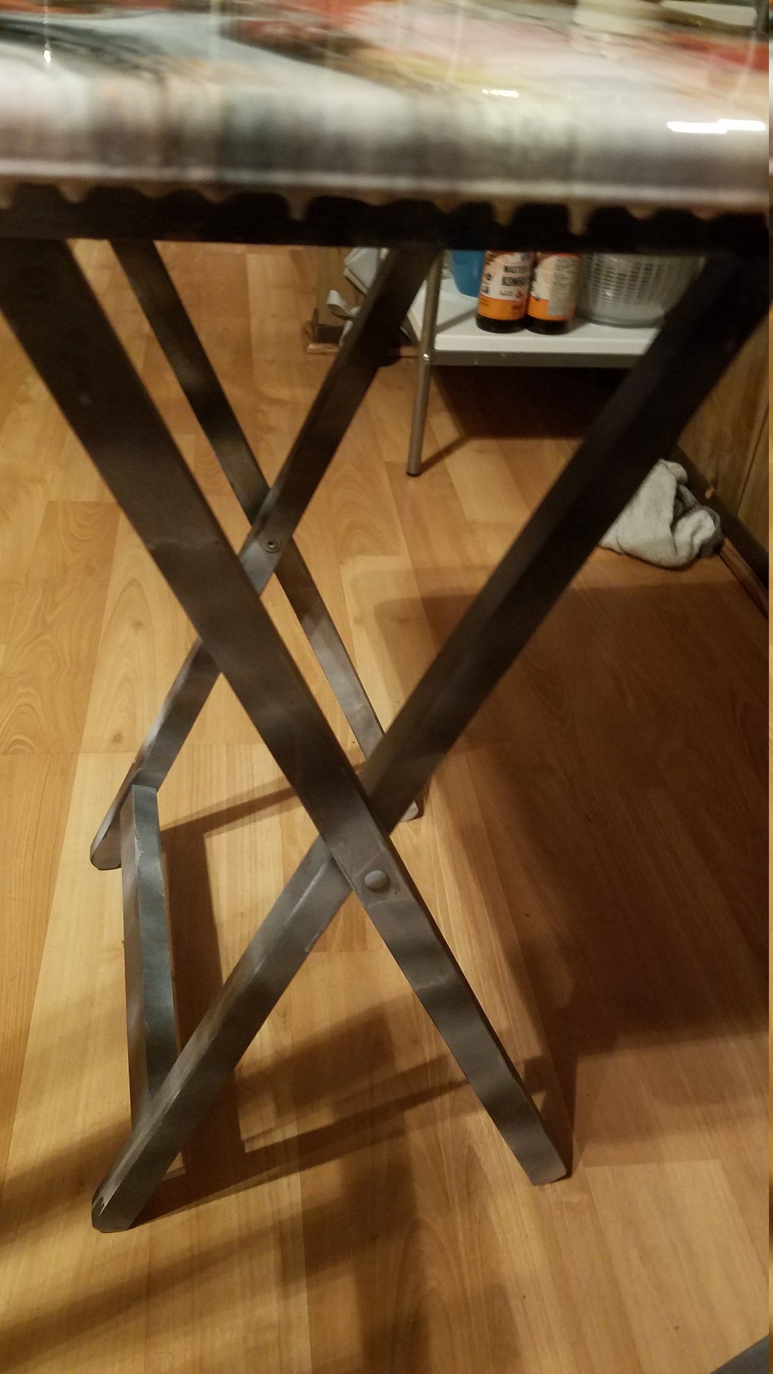 Custom ResinCovered Folding Table Etsy