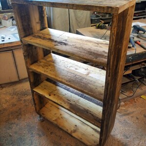 Bookshelf in Rustic Reclaimed Timber. Made to Order in Bespoke Sizes ...