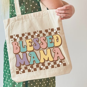 Mama Mama Mama Tote Bag,Mama Tote Bag ,Gift For Mom, Mom Day Gift, Mom Birthday Gift, baby shower gift,mom gift,shoping,totebag,blessed mama
