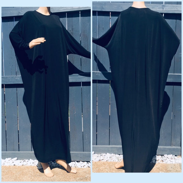 black abaya, Eid abaya,Eid abaya,Abaya dress, plus size abaya, Turkish abaya, jersey abaya, Dubai abaya, close abaya, jilbab, Muslim abaya,